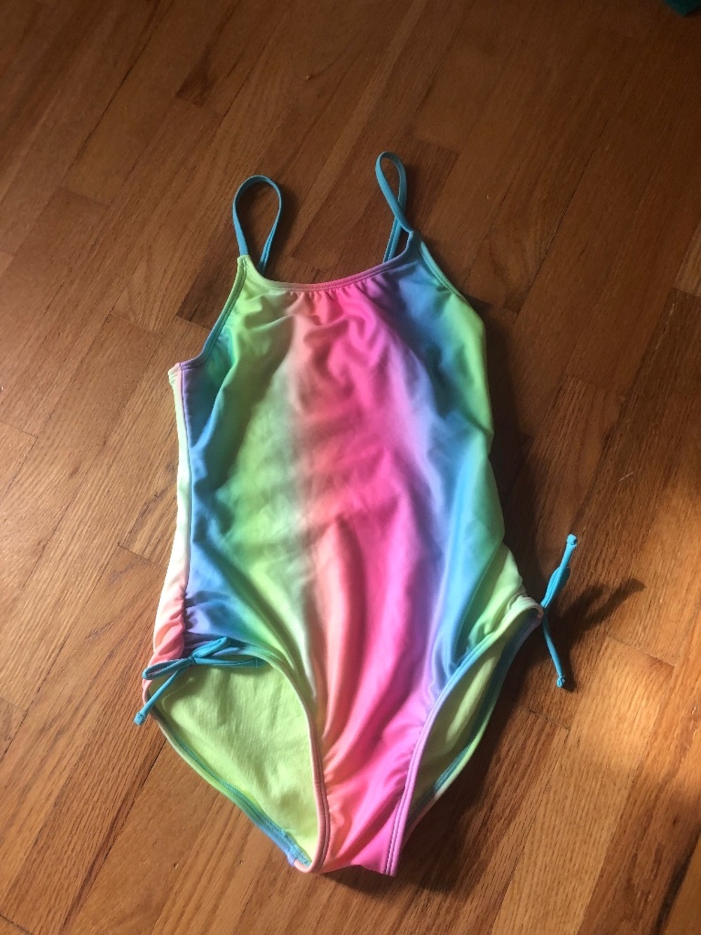 Girl's Cat & Jack Rainbow Swimsuit